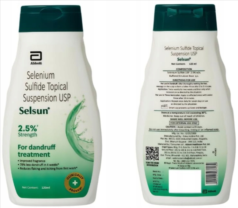 Selsun 2,5% Šampon 120 ml Lupy A Lupy