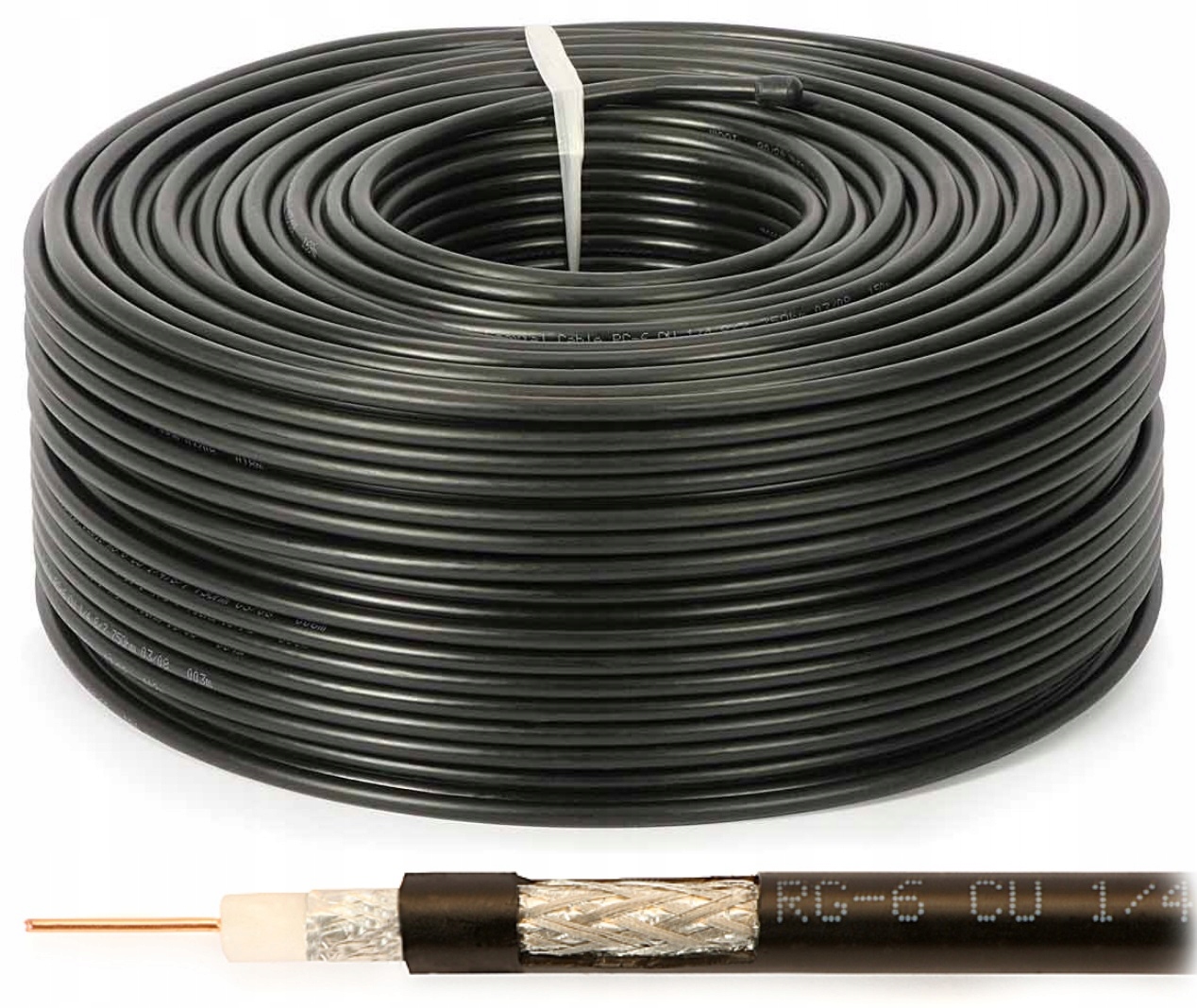 KABEL PRZEWÓD ANTENOWY KONCENTRYK ŻEL UV na metry