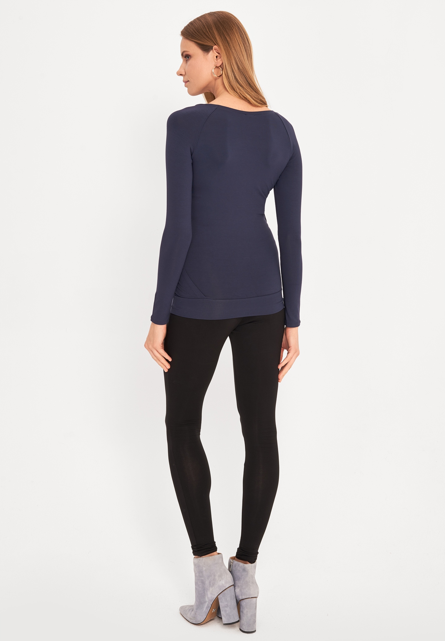 BLUZKA CIĄŻOWA DO KARMIENIA GRANATOWA L Rozmiar L