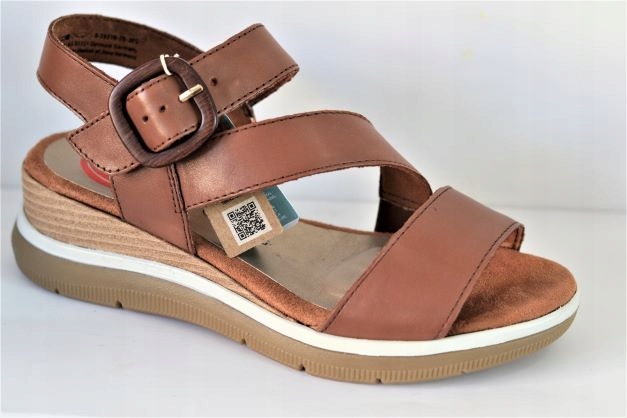 JANA 28216-28 SANDAŁY BRĄZOWE COGNAC R.37