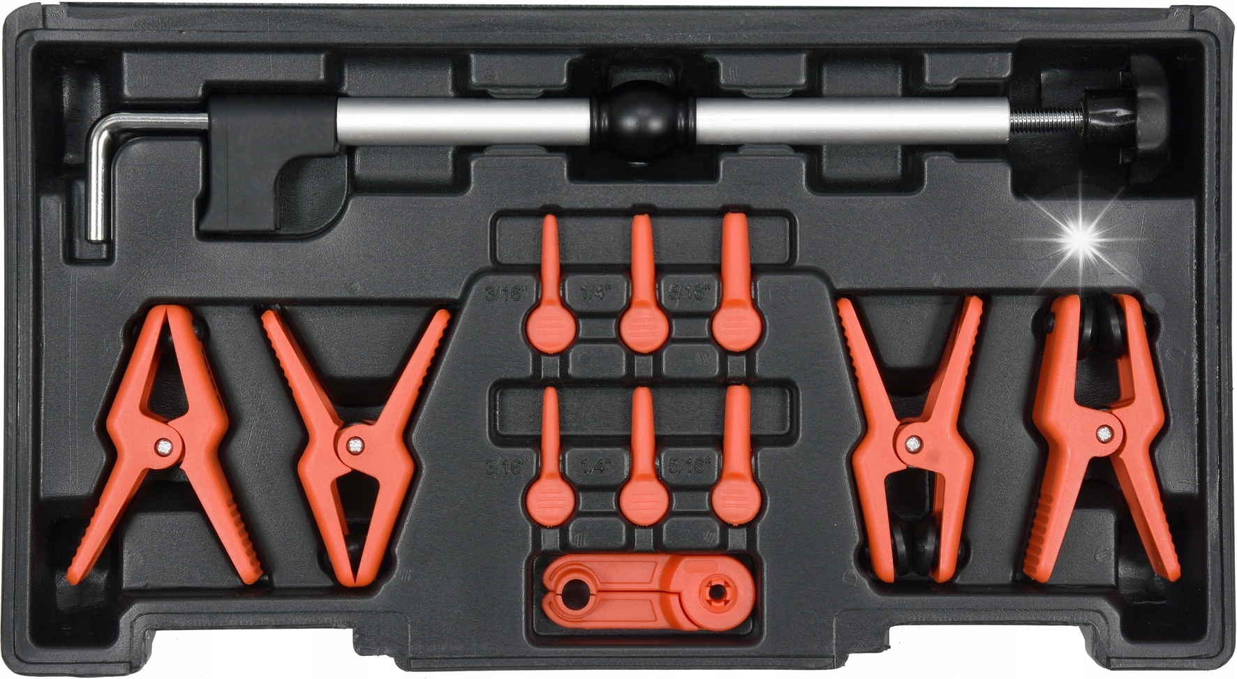 ZESTAW ZACISKÓW DO PRZEWOD METALOWYCH, ELASTYCZNYCH YT-08392