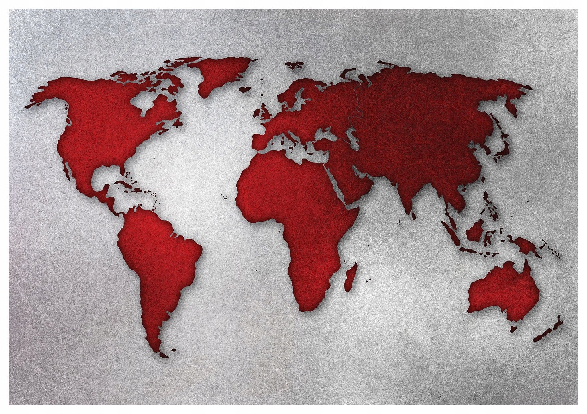 Fototapeta Mapa světa Červenošedá Vinylová textura 254x184 lepidlo