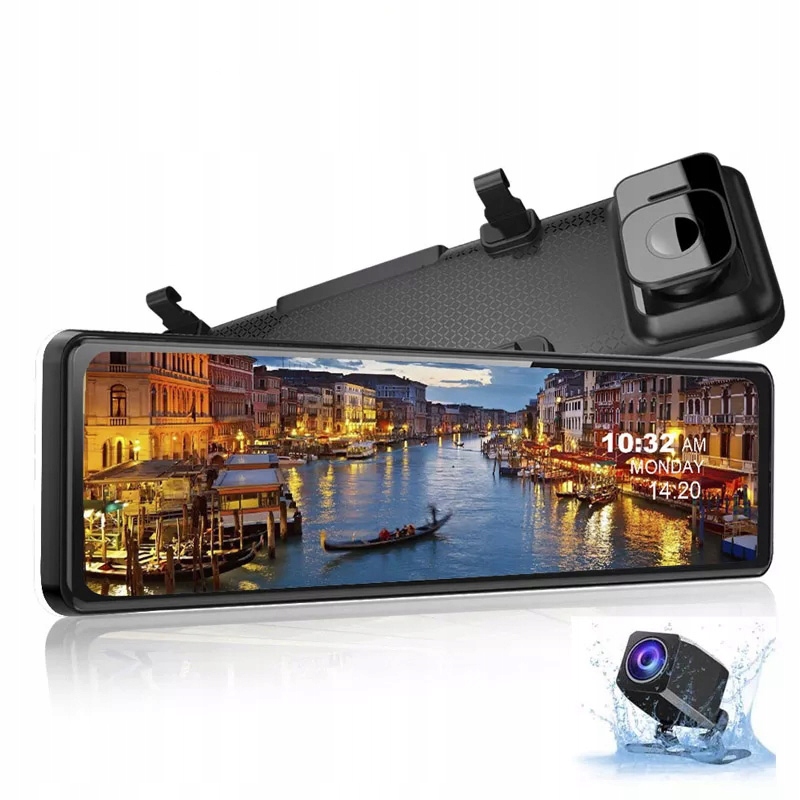 

Wideorejestrator samochodowy jazdy 4K Uhd Lusterko