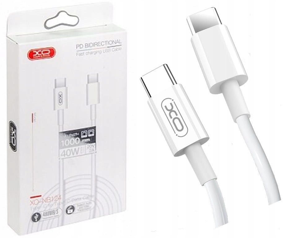 Kabel 1m USB-C PD 40W Telefonu Ładowarki USB QC XO