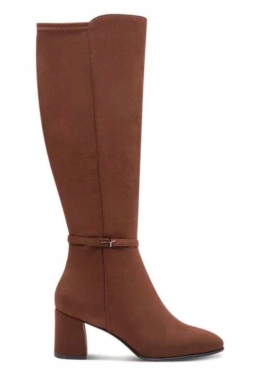 Dámské Hnědé Kozačky Na Podpatku Elegantní Tamaris 40