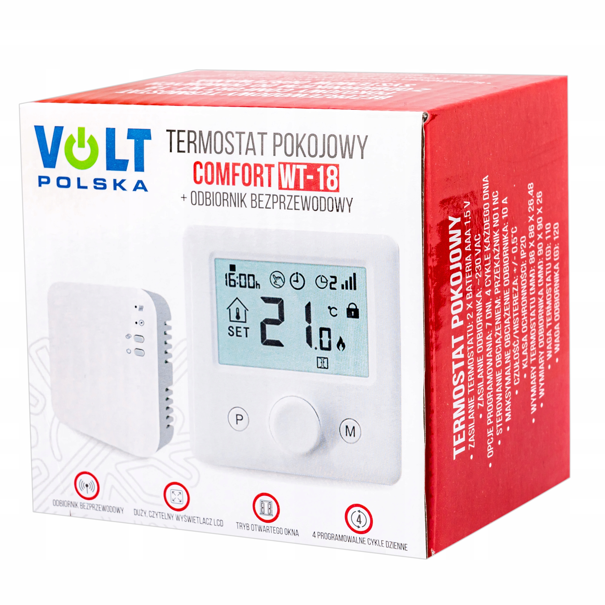 REGULATOR TEMPERATURY TERMOSTAT STEROWNIK CO WT-18 Stan opakowania oryginalne