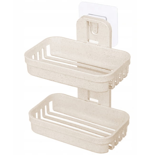 

Mydelniczka łazienkowa, półka naścienna Beżowa