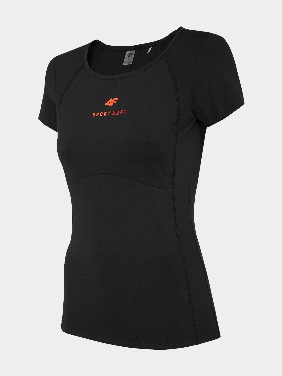 KOSZULKA TRENINGOWA DAMSKA 4F ELASTYCZNA DRY XS Dekolt okrągły