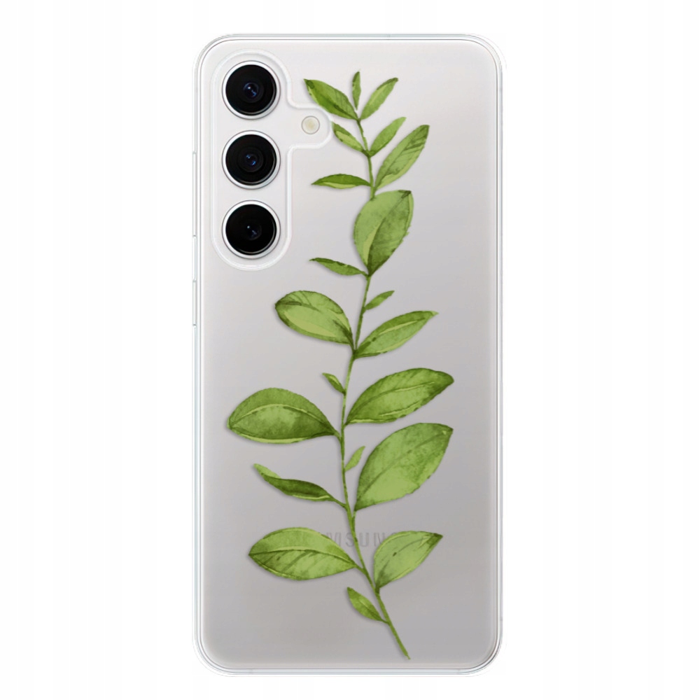 Silikonowe etui iSaprio Green Plant 01 do Samsung Galaxy S24