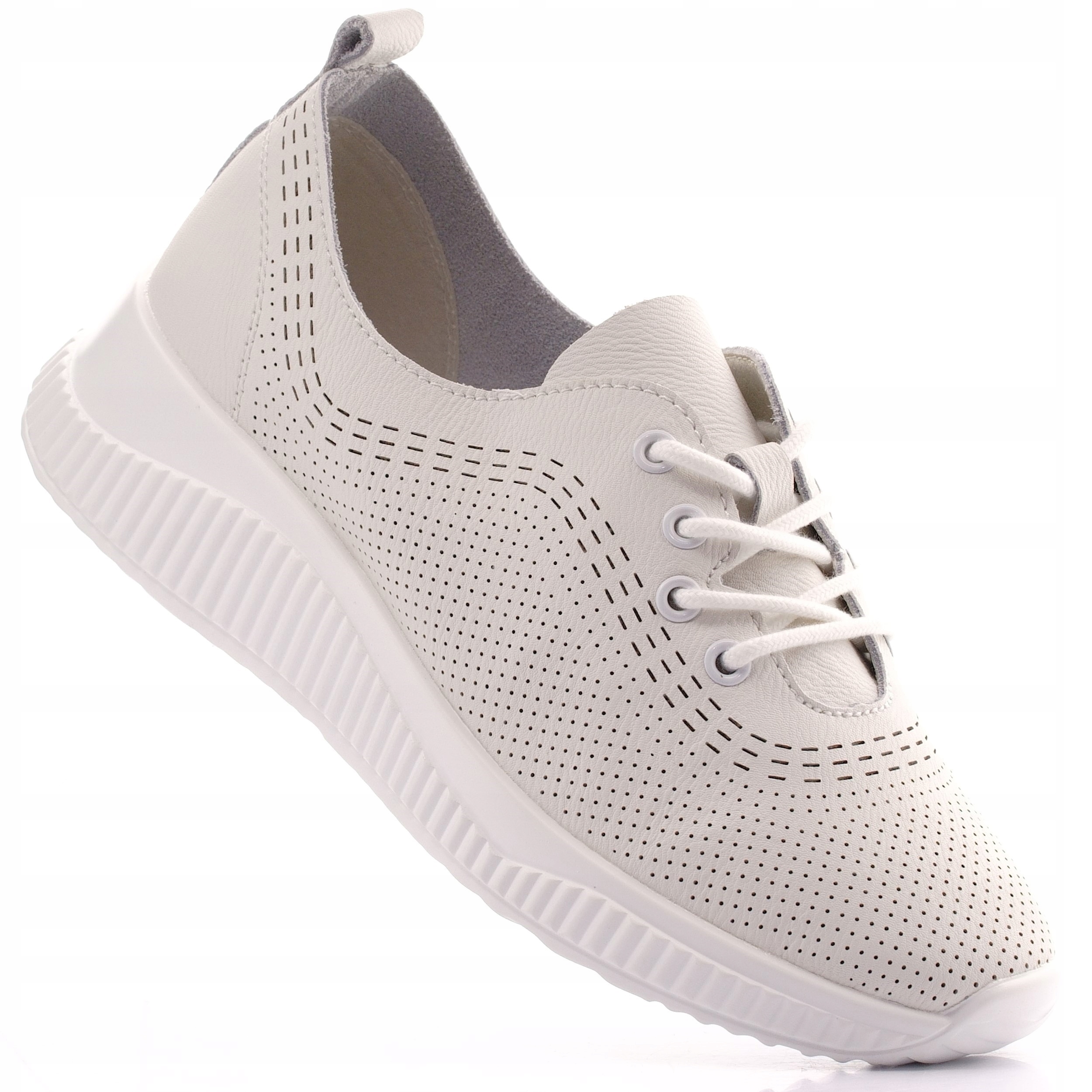 Vinceza Buty Damskie Sportowe Sneakersy Skórzane Tenisówki Trampki 41472 37