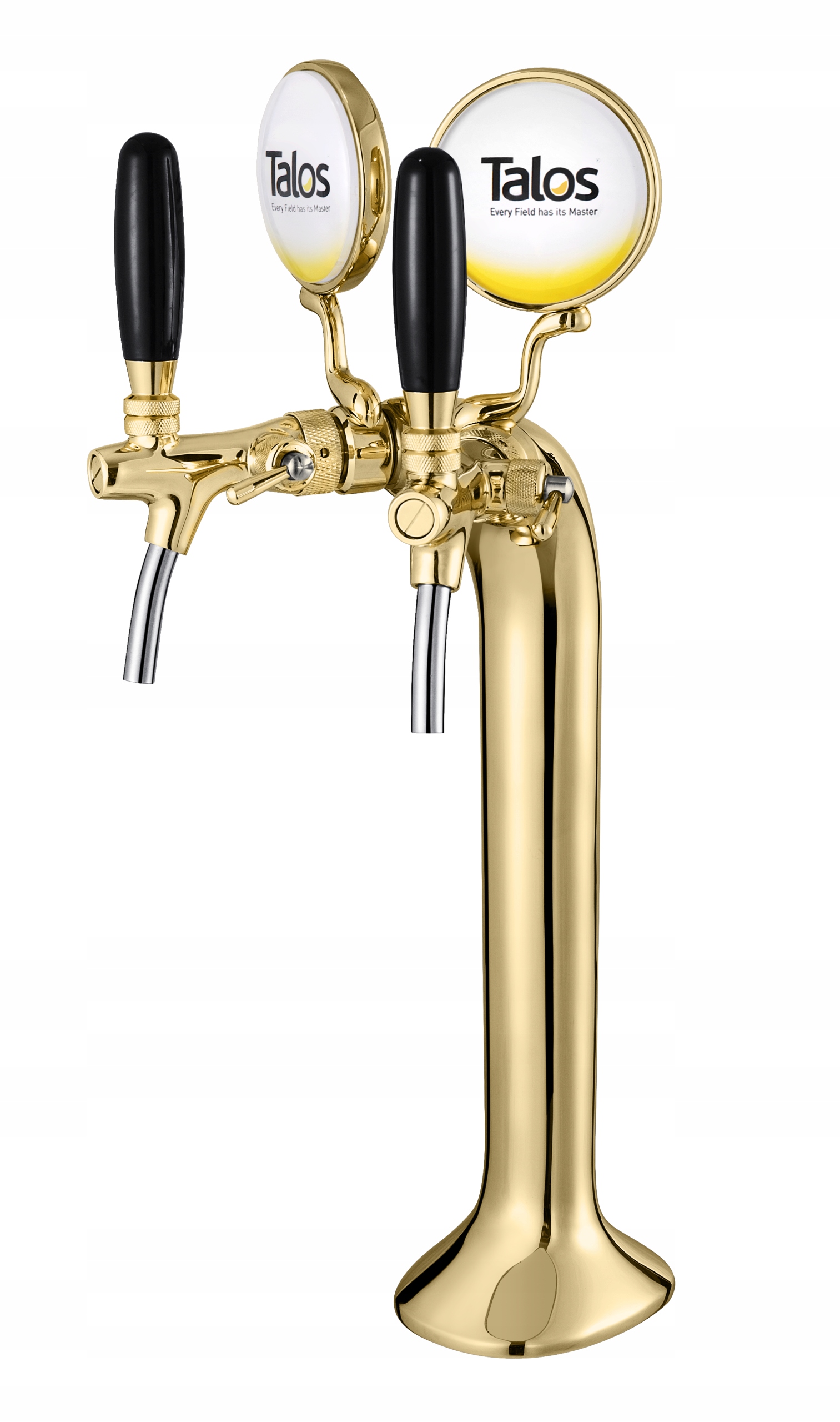 Kolumna nalewak do piwa DWUKRANOWA ZŁOTA - KLASYCZNA