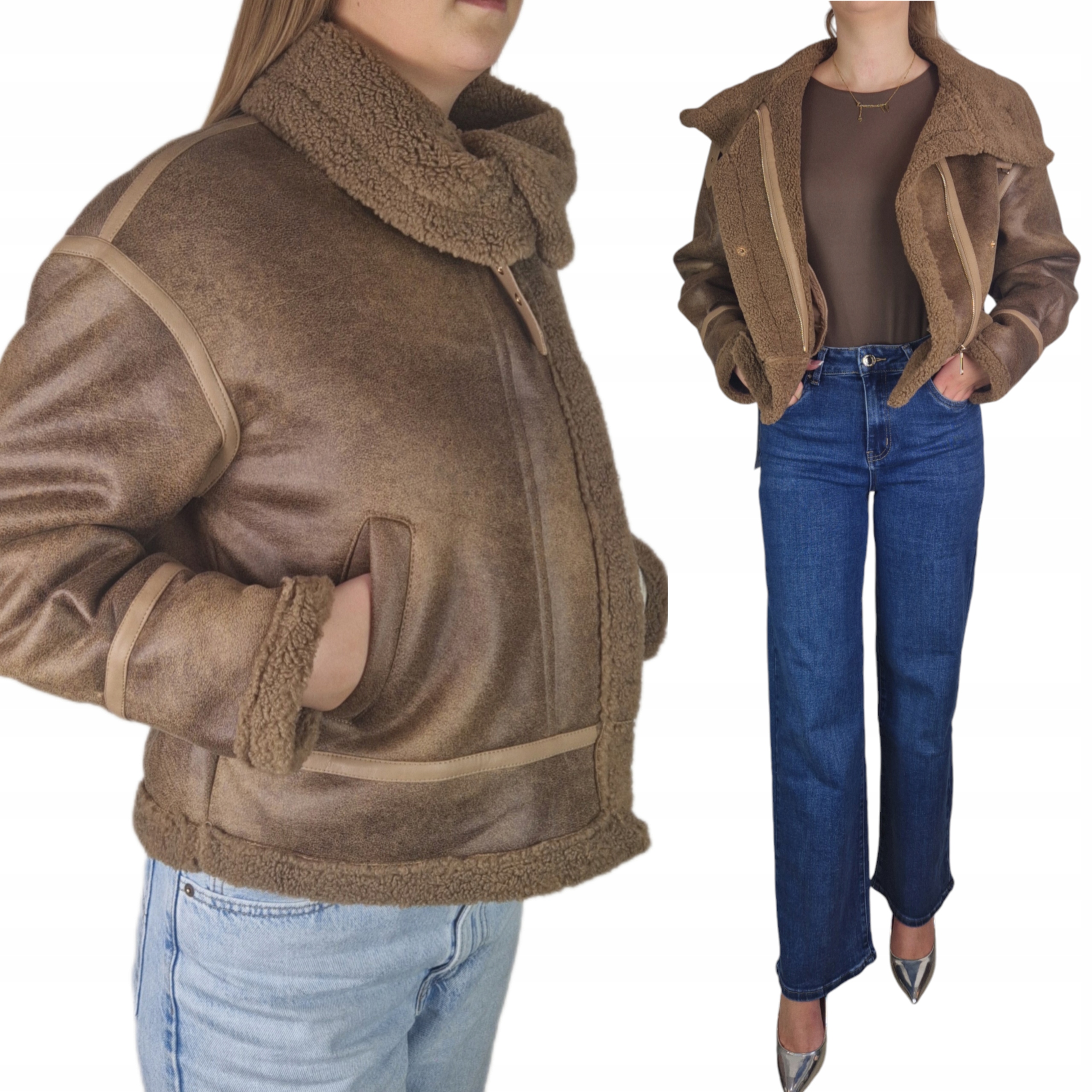 Kožíšek Dámská zateplená bunda Ramoneska Krátká