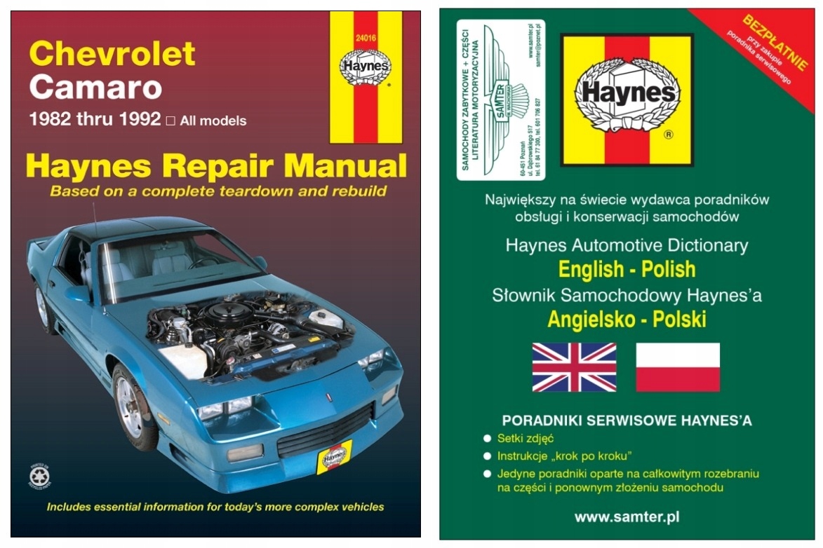 Chevrolet Camaro 1982-92 руководство по ремонту Haynes