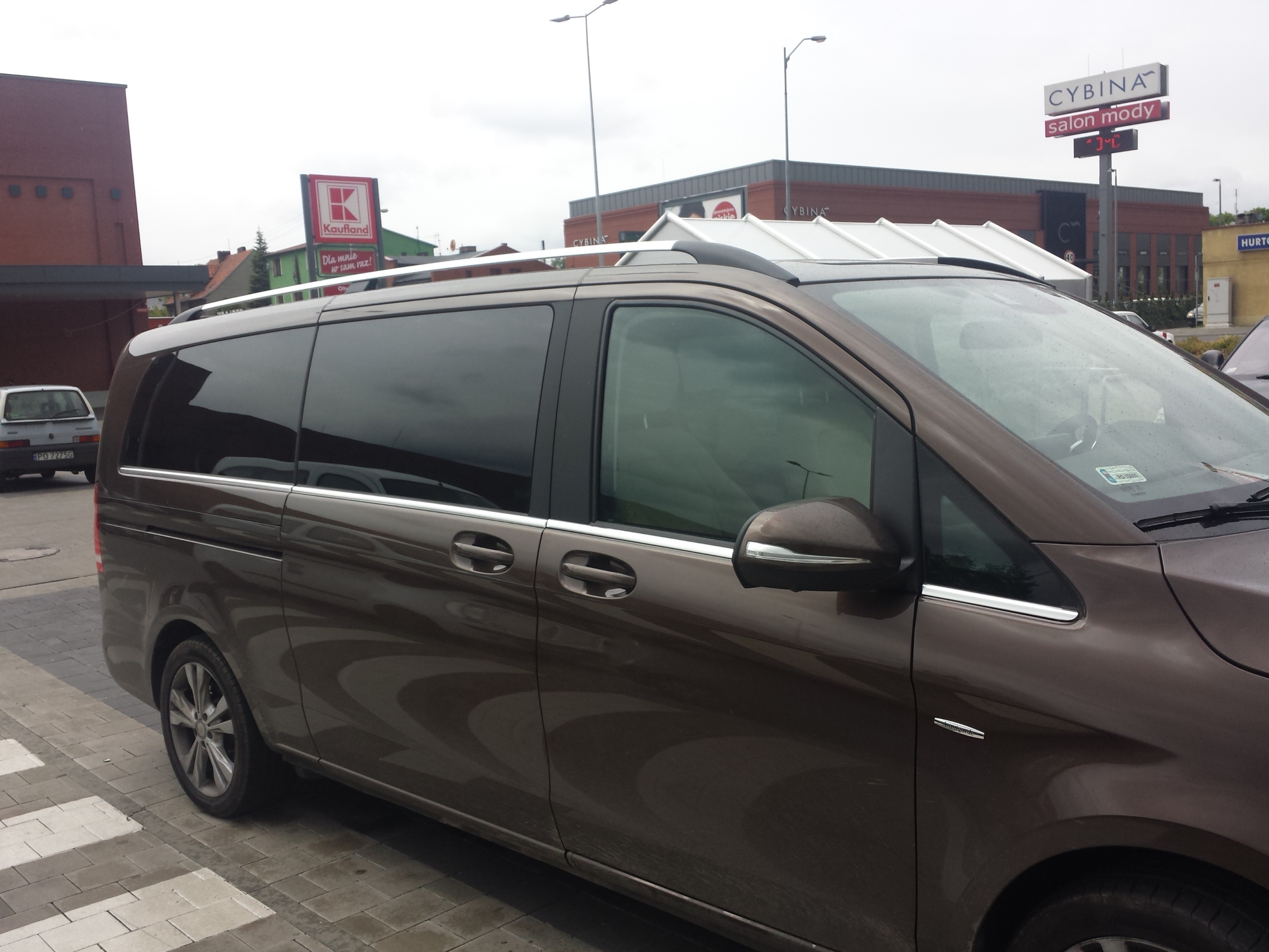 MERCEDES VITO 447 2014 + LONG L3 BAGAŻNIK RELINGI ŁADNE MOCNE Kolor srebrny