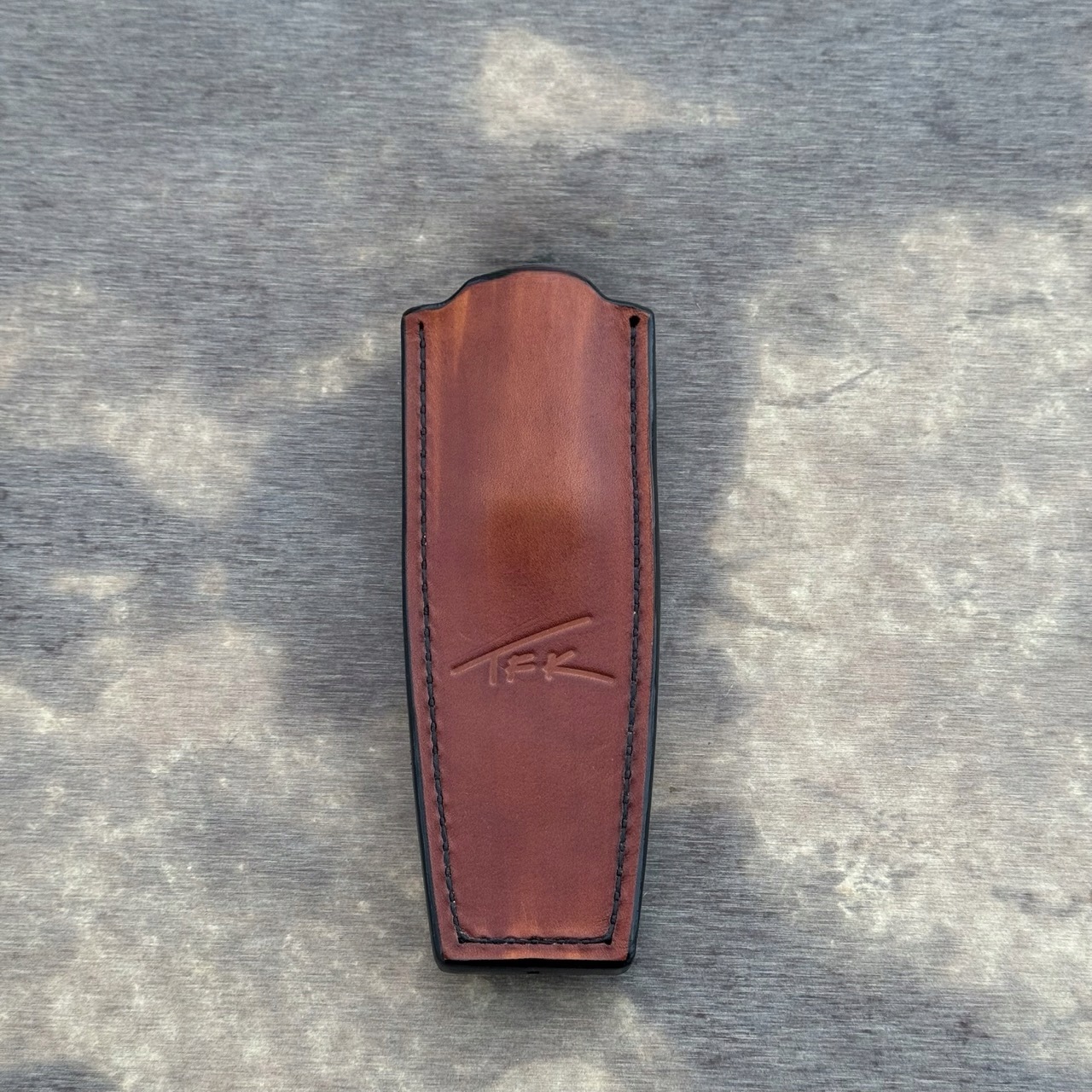 Pouzdro kožené Tfk Knives T10L pro Edc nože hnědé