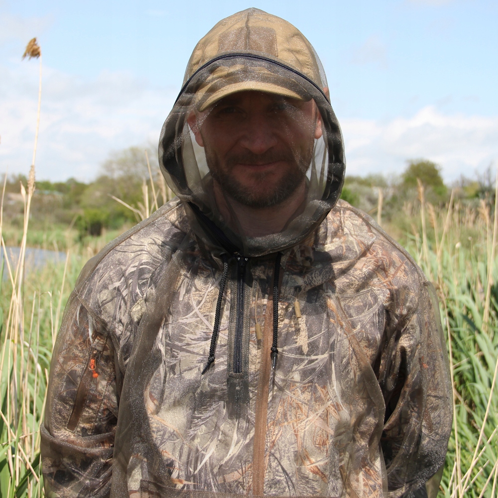 Komplet kurtka + spodnie przeciw komarom meszkom kleszczom + ochrona twarzy Kod producenta 101