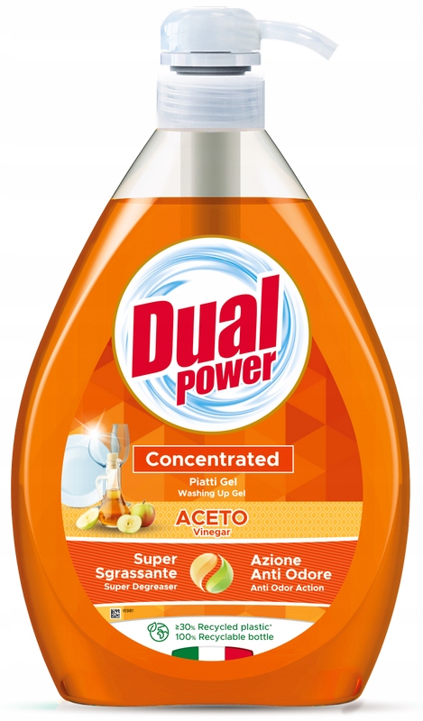 

Dual Power płyn do mycia naczyń z Octem 1000ml It