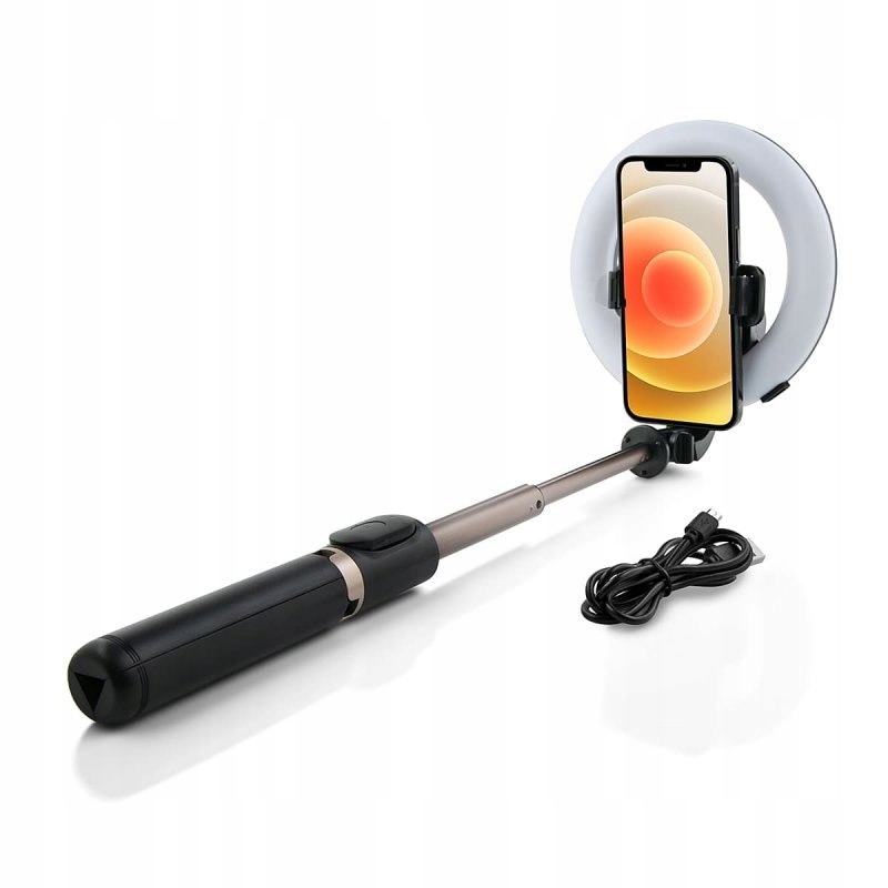 STATYW SELFIE STICK Z LAMPĄ RING TRIPOD DO TELEFONÓW KOMÓRKOWYCH Q07 Obsługiwane systemy operacyjne Android iOS