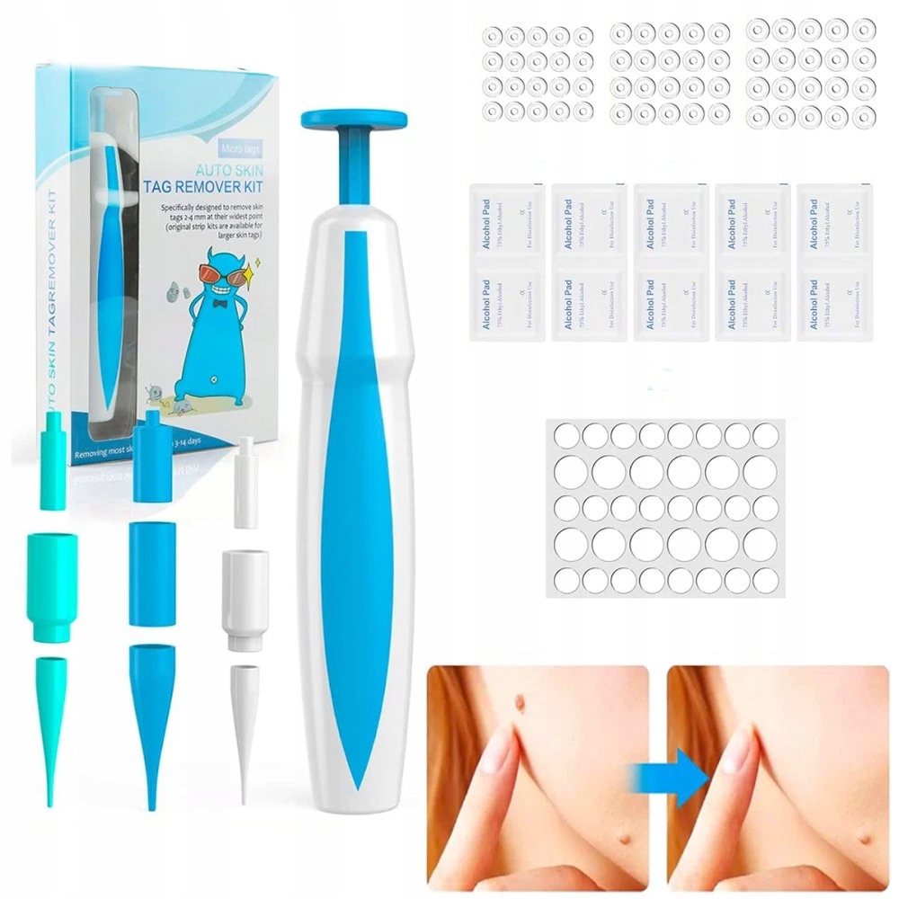 Sada na odstraňování bradavic 2v1 Bezbolestné odstranění kožních bradavic