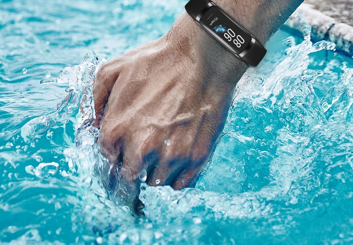 SMARTWATCH zegarek SPORT inteligentna bransoleta Kształt koperty okrągła