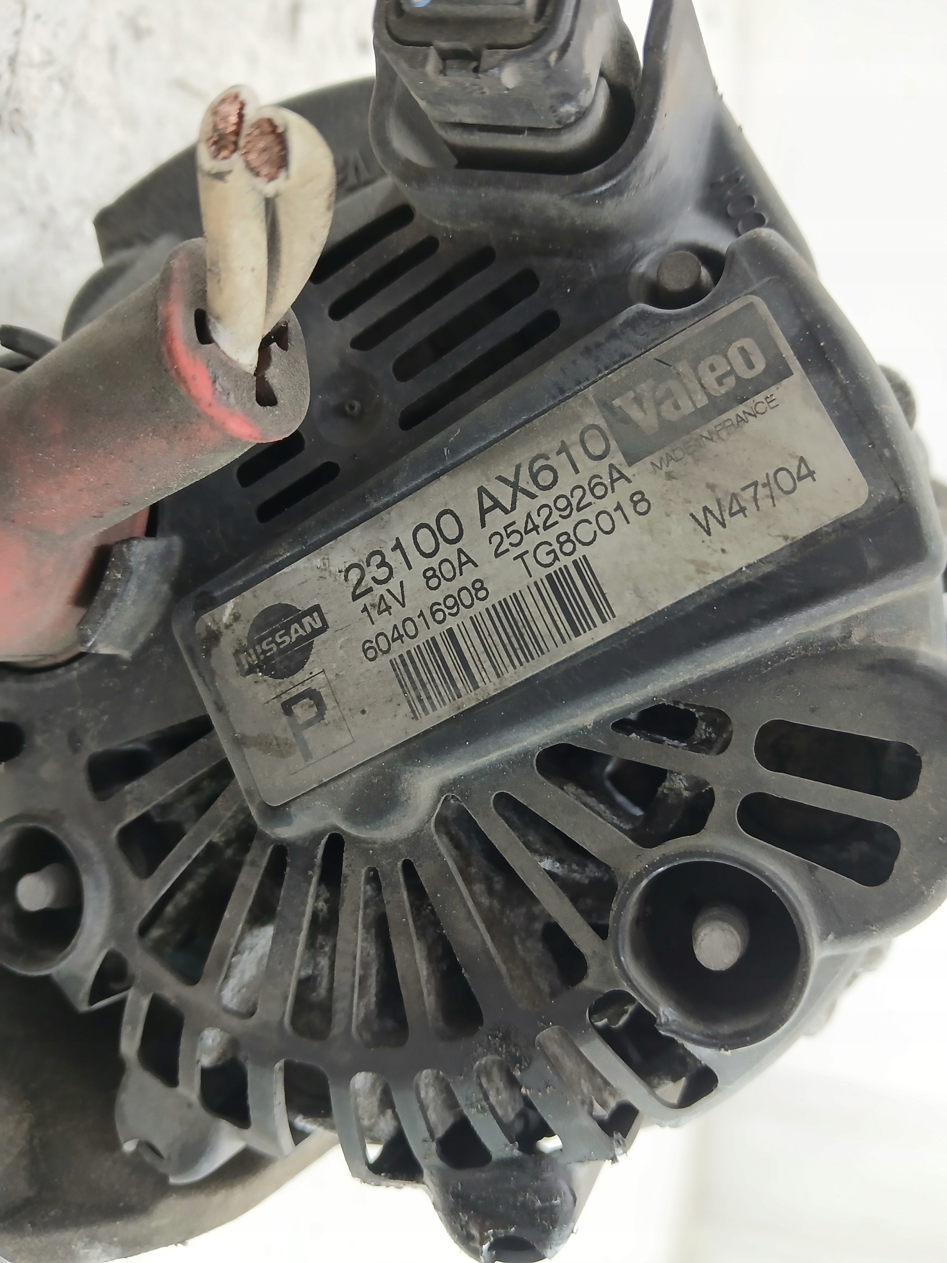 NISSAN MICRA K12 1.2 ALTERNATOR 23100AX610 80A