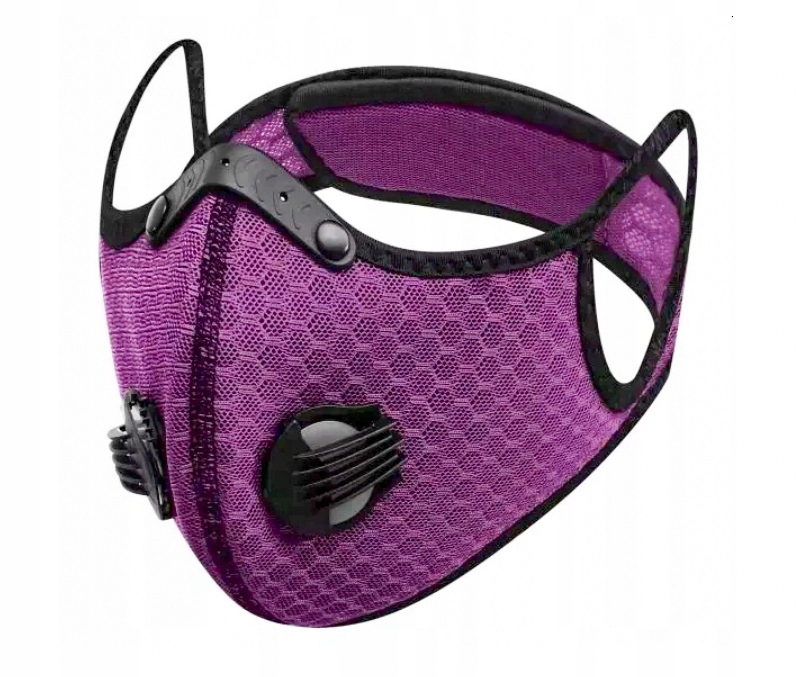 MASKA ANTYWIRUSOWA ANTYSMOGOWA FIOLETOWA + FILTRY Marka inna