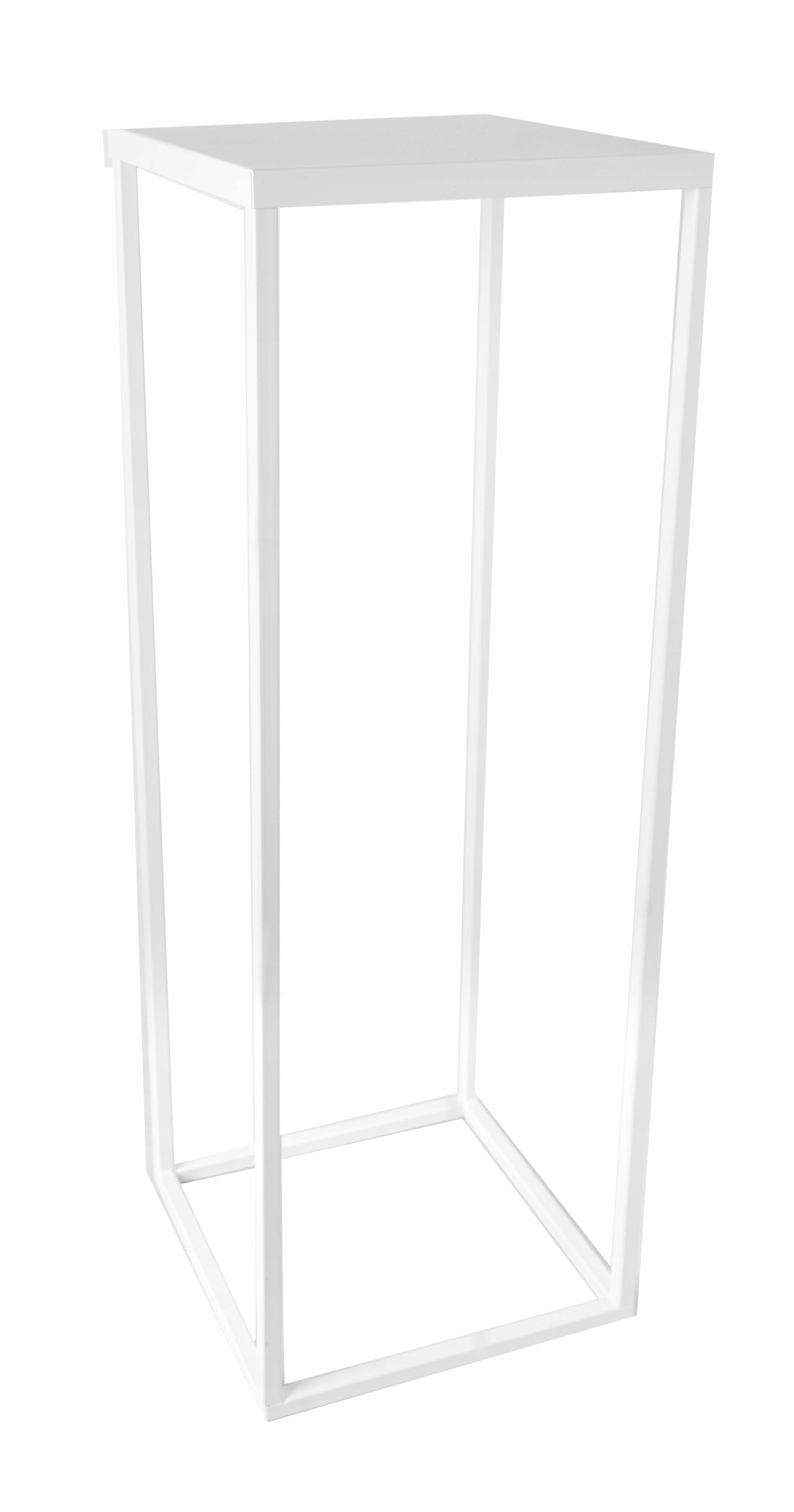 

Stojak Kwietnik Loft Metalowy Biały Solidny 70cm