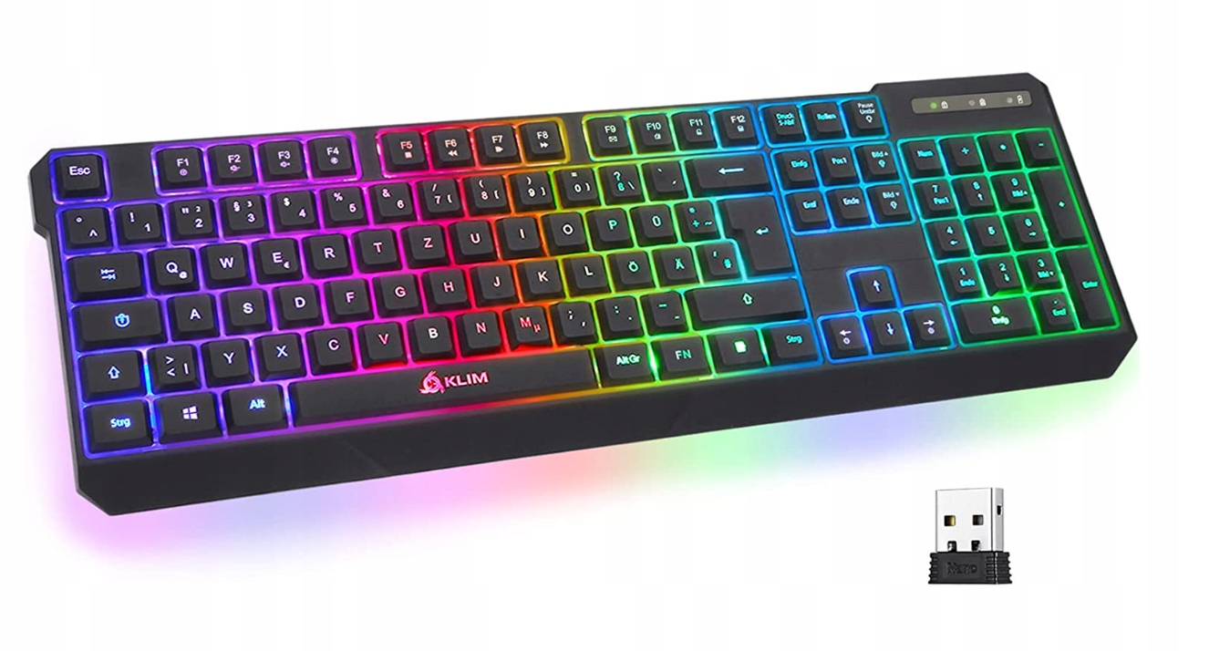 Membránová klávesnice německý systém Chroma bezdrátová Klim