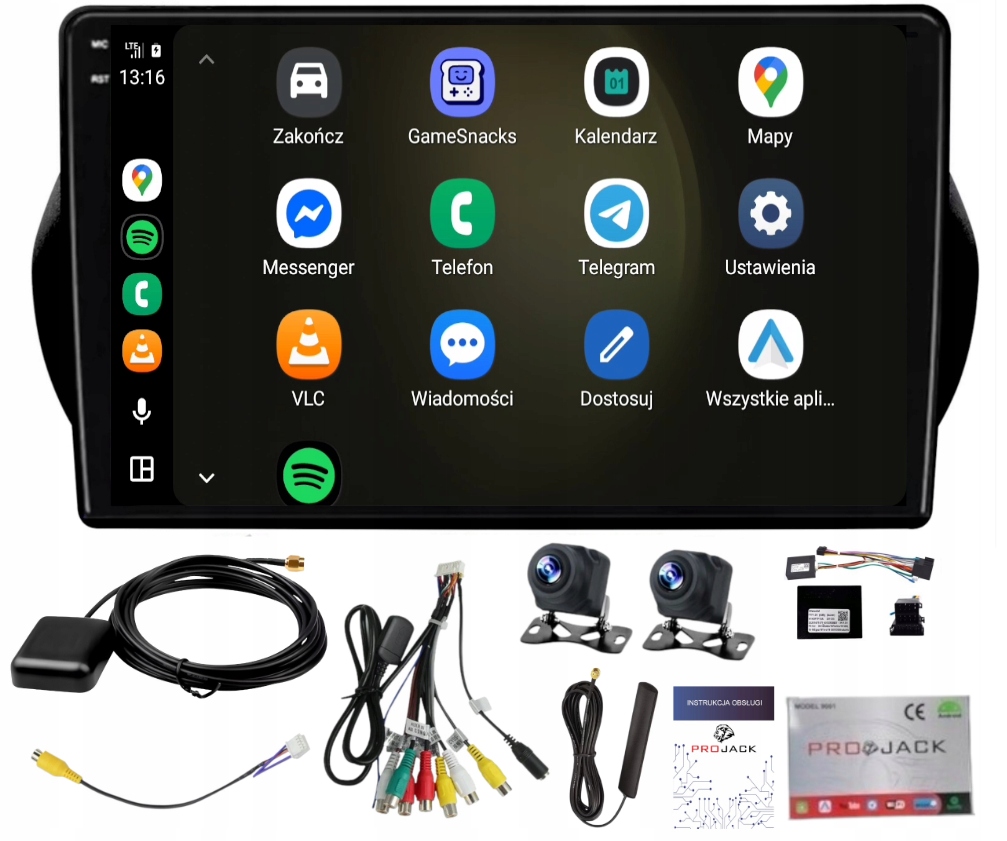 Rádio Navigácia Android Carplay Bt Peugeot Bipper 2008-2017 4GB 64GB Sim
