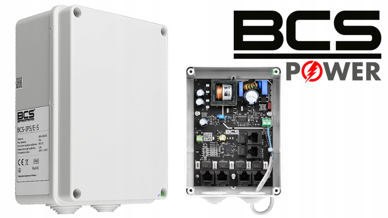 Switch PoE BCS-IP5/E-S-II 5 portowy do kamer Ip