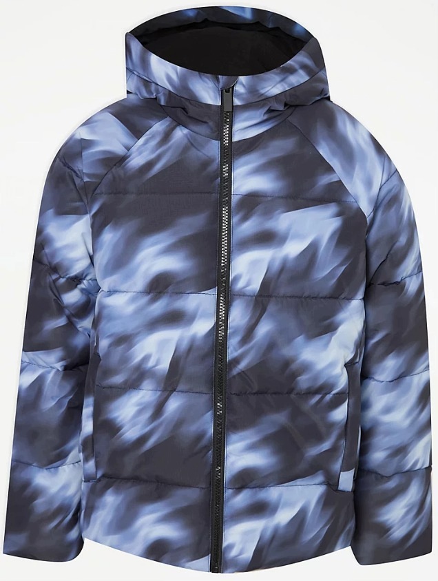 George kurtka zimowa 146/152 chłopięca polar kaptur Ombre