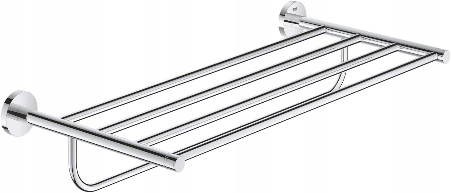 Grohe Essentials polička s vešiakom na uteráky 40800001, chróm