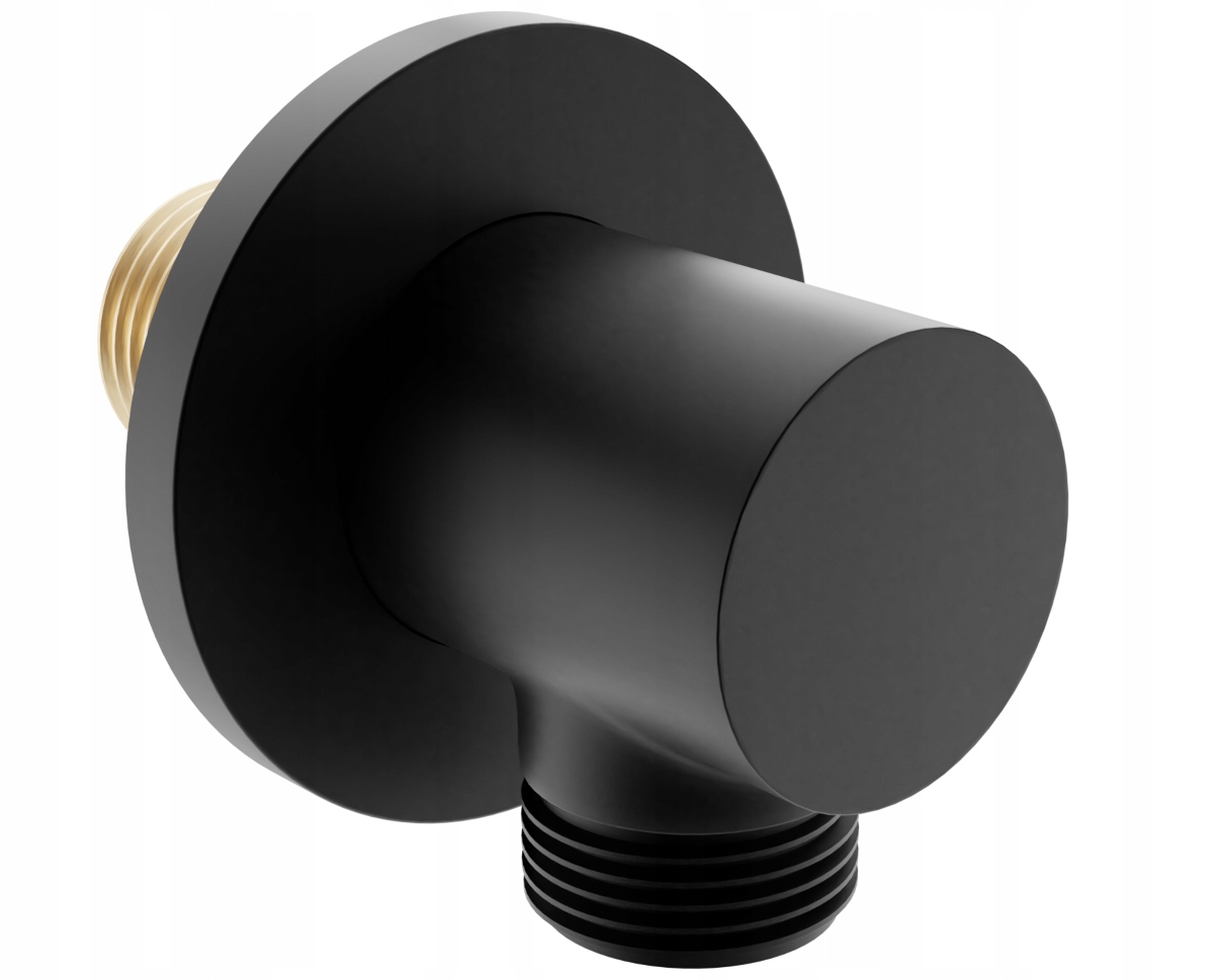 MEXEN KAI PRZYŁĄCZE KĄTOWE OKRĄGŁE MOSIĄDZ CZARNE Linia Kai