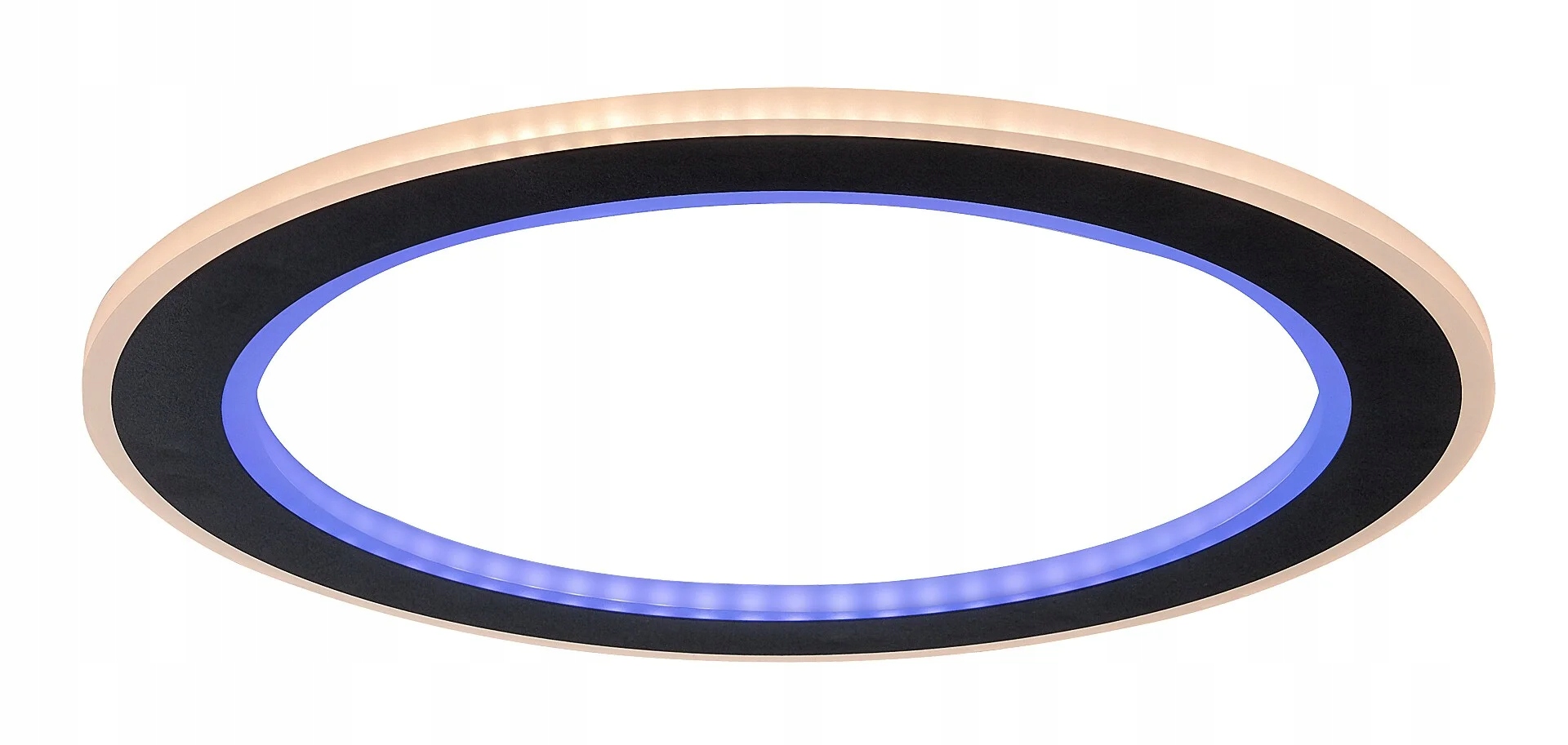 Rabalux Golwen Led lampa okrúhla čierna Ø45 cm Rgb Variabilná farba