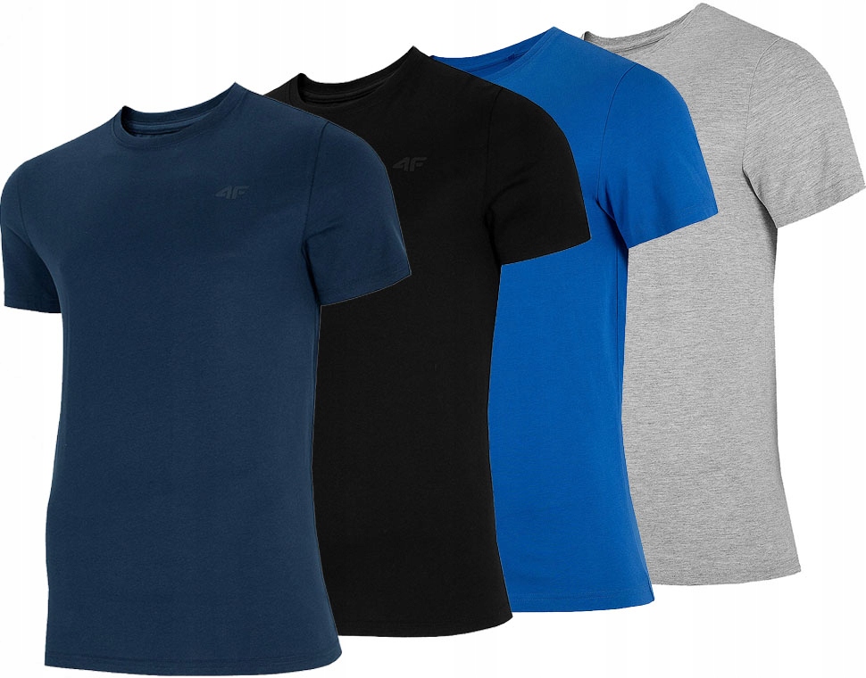 4F ZESTAW KOSZULKA MĘSKA T-SHIRT 4 SZTUKI r.S