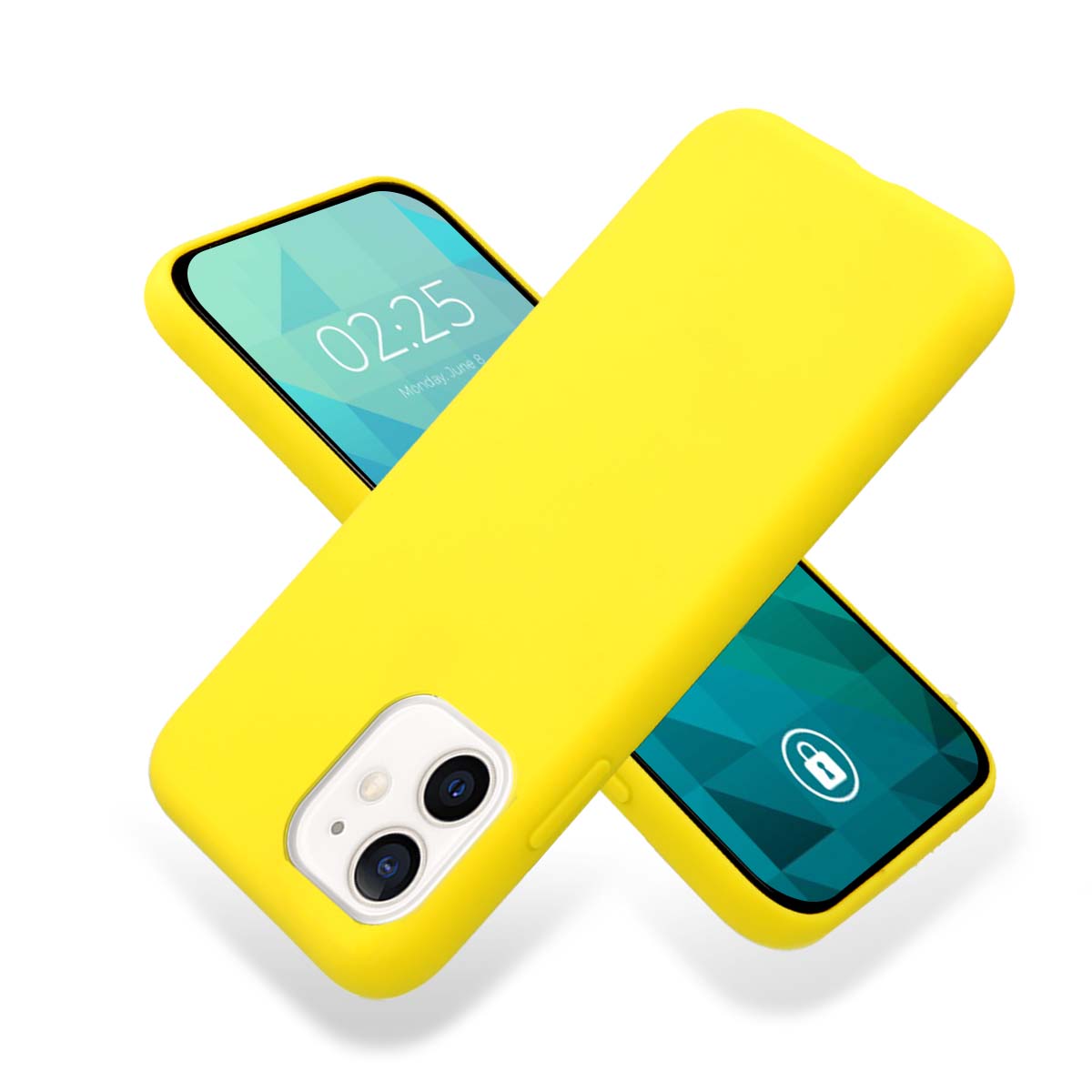 

Etui Matowe Do Iphone 12 Case Gumowy Smooth Żółty