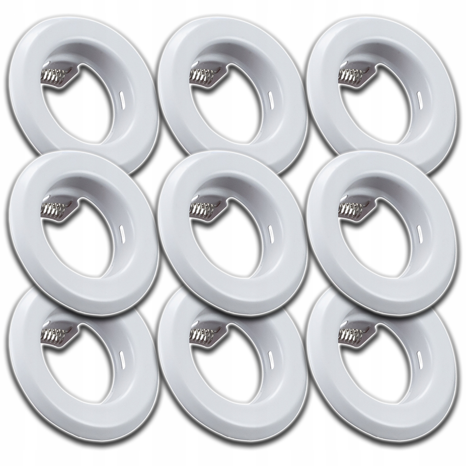 9 x Hliníkové Stropní Svítidlo Podomítkové Očko Na Strop Bílé