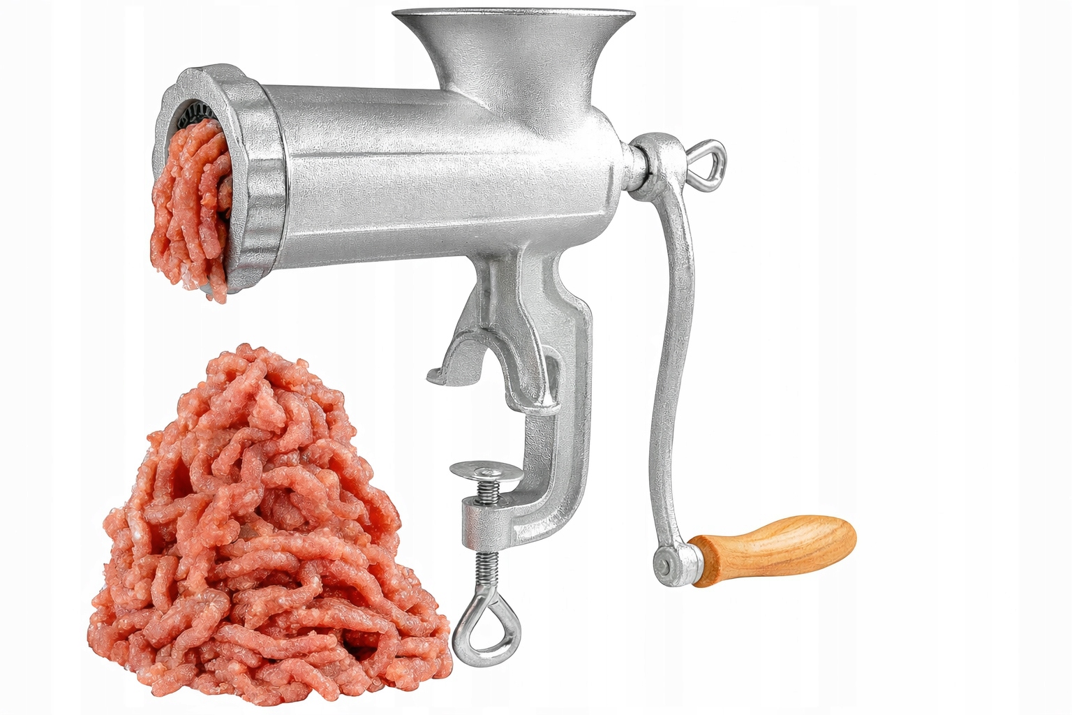 MASZYNKA RĘCZNA DO MIELENIA MIĘSA ŻELIWNA KORBOWA