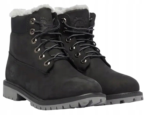 Timberland Prémiové Dámské Černé Zateplené Boty S Kůží 38 3_A