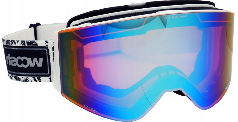 GOGLE NARCIARSKIE WOOSH W100-1 UV +ETUI + SKI RZEP