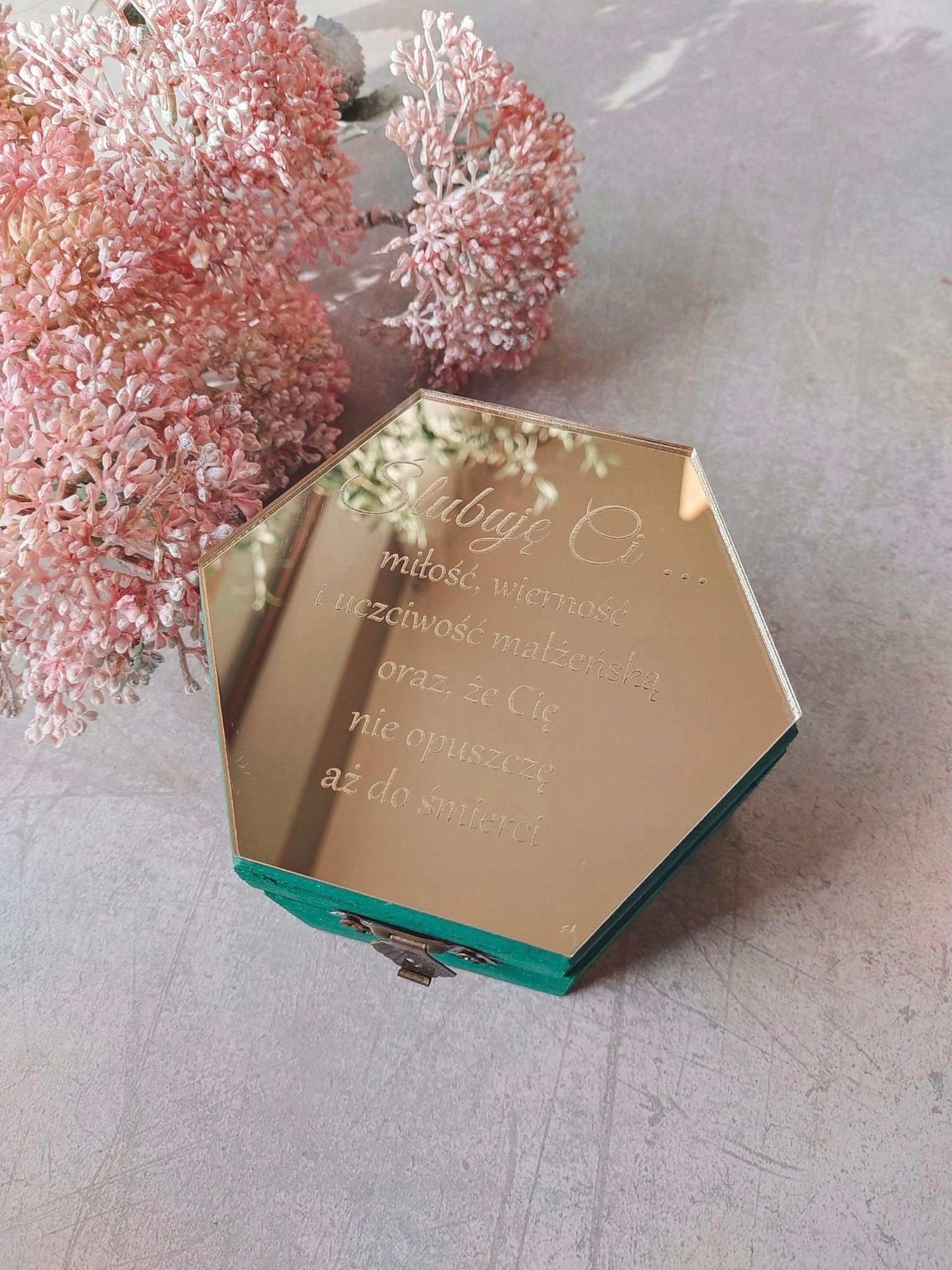 Pudełko na obrączki ślub wesele