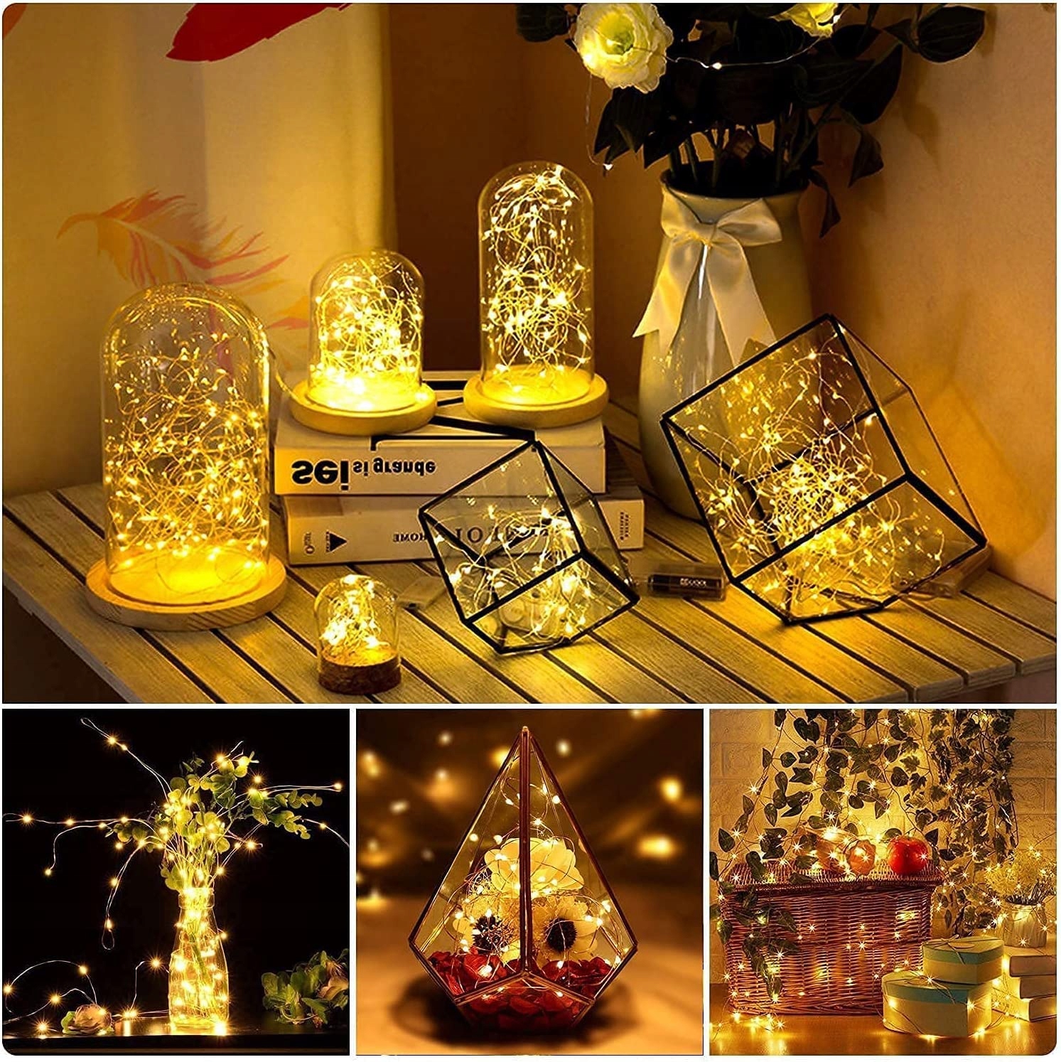 ERWAWEE Lampki Wodoodporne Grilanda Świetlna Dekoracja 100M 1000LED — miniatura 6