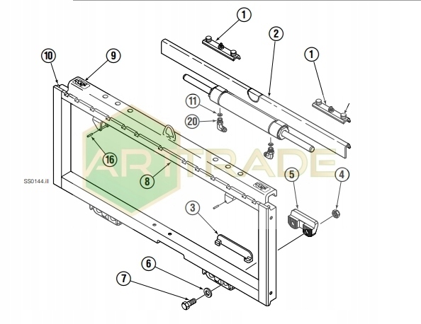 CASCADE верхнее боковое скольжение 55F 228782