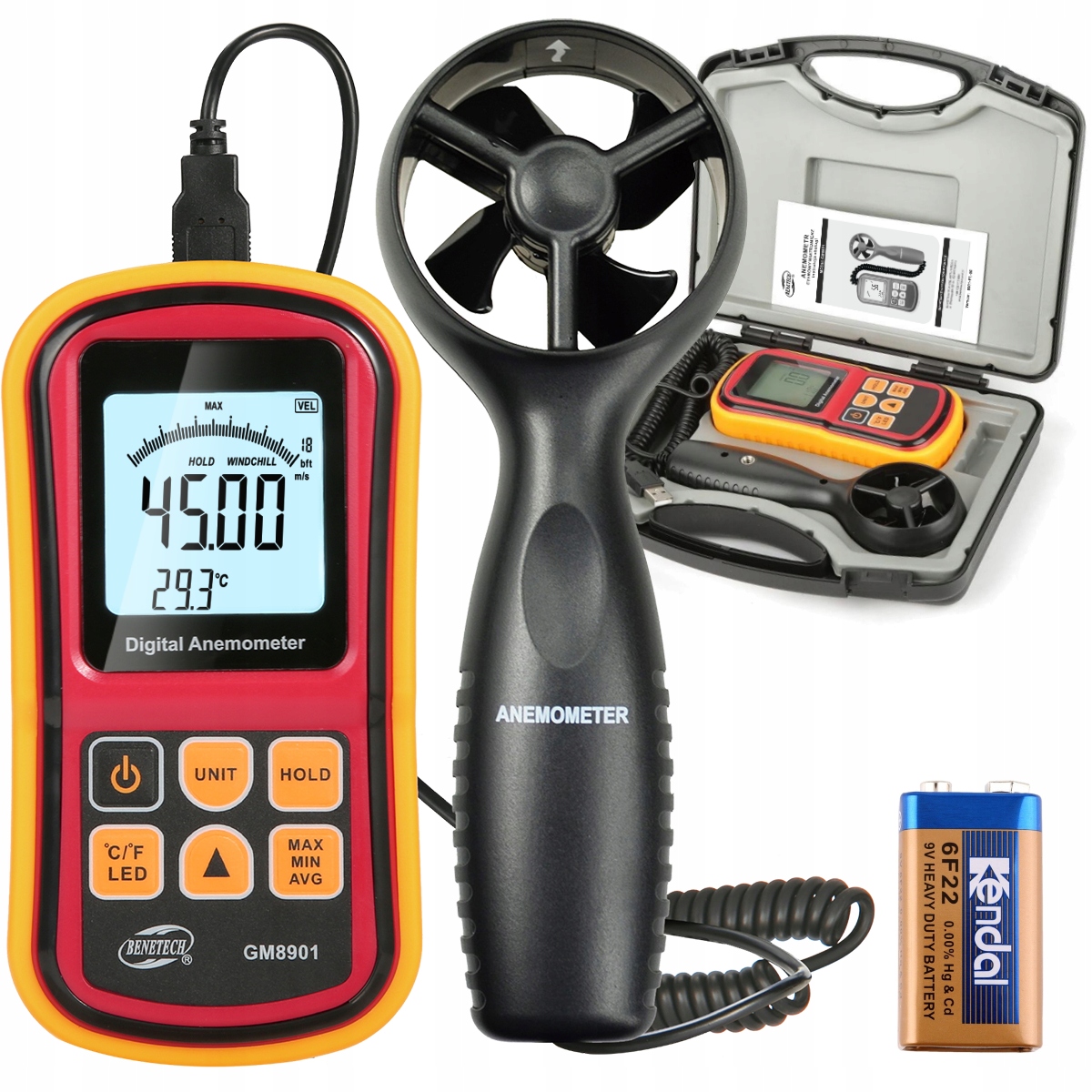 Anemometr Benetech GM8901