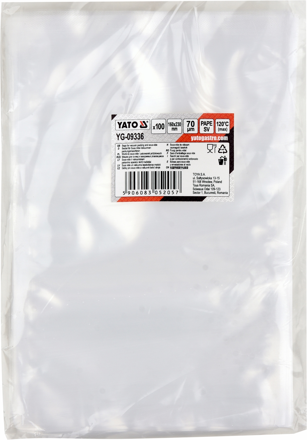 

Worki Do Pakowarek I Sous-vide 13x23cm Pa/pe x100