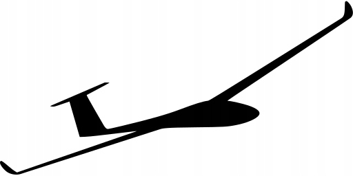 

Naklejka Szybowiec Glider 10 X 20,3 CM