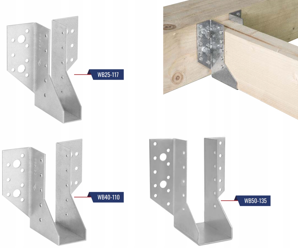 WIESZAK BELKI WSPORNIK BUDOWLANY ŁĄCZNIK 108x45 Rodzaj wieszak belki
