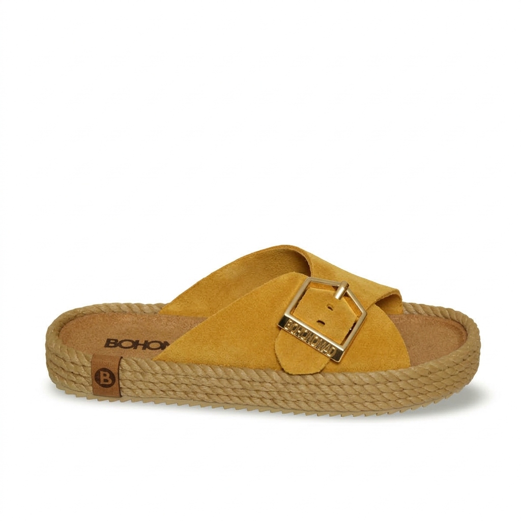 Nazouváky pantofle Bohonomad Casablanca 39, Žlutá, Městské