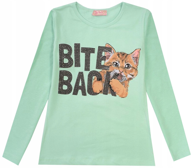 

Bluzka Tunika Bawełna Kotek Bite Back 128 H206J