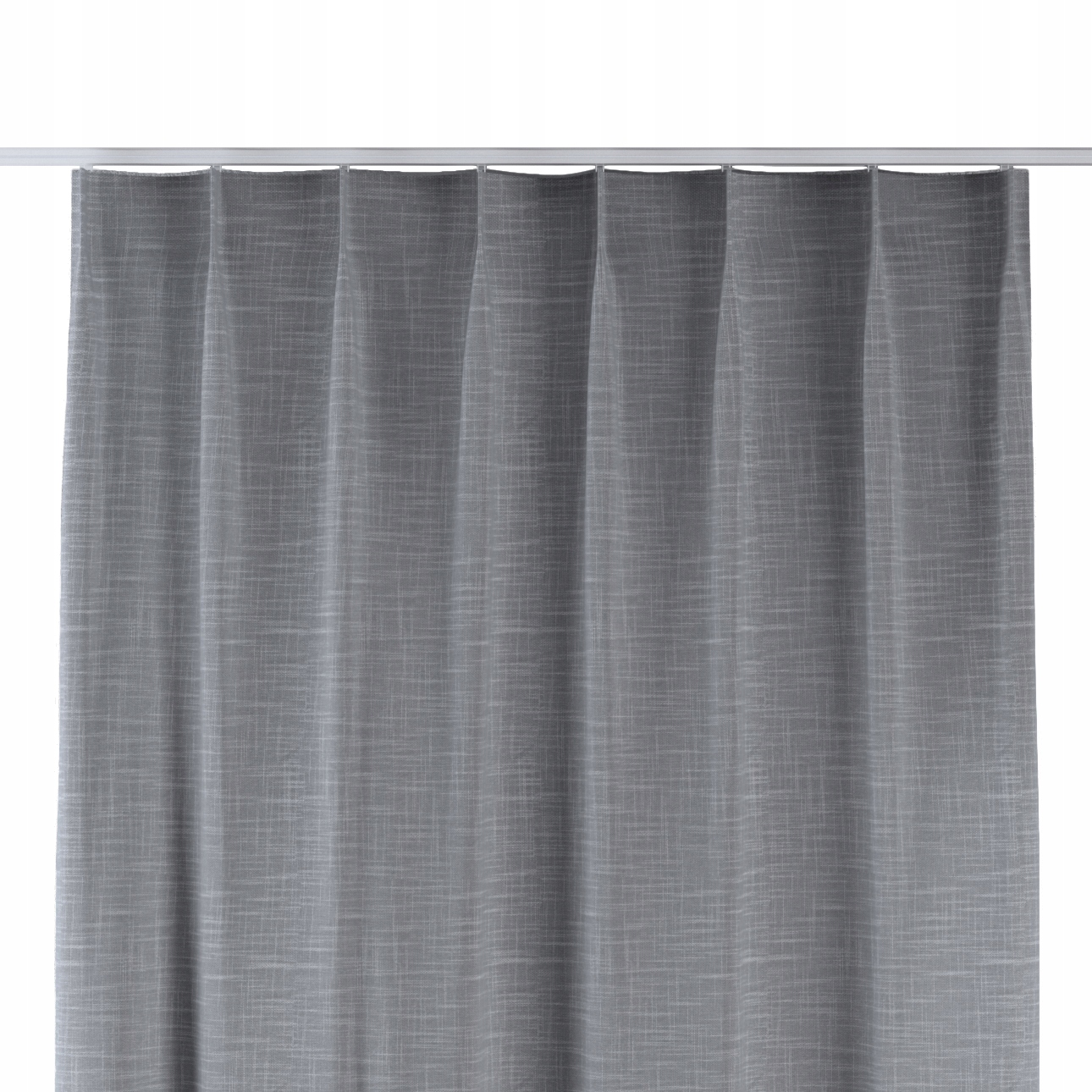 Dekoria Závěs na jednoduchých flex hácích 130 x 245 cm, odstíny šedé